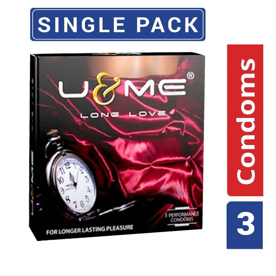 U&Me Long Love Condom 3 piece