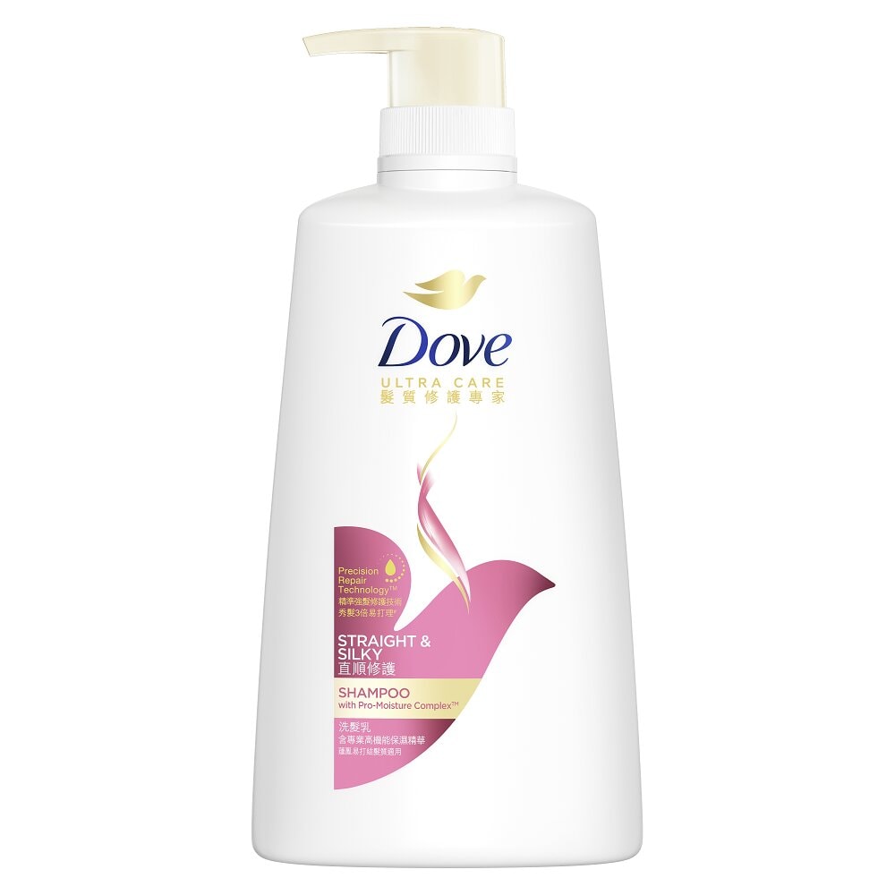 Dove Straight & Silky Shampoo 680ml (Unilever Original)