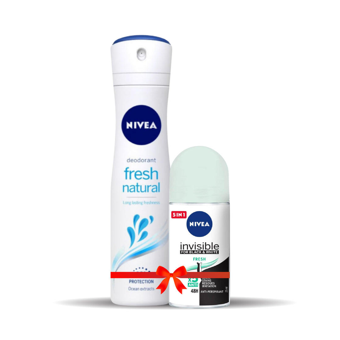 Buy Nivea Body Spray Fresh Natural (150ml) Get Roll On Invisible Black and White 25ml Free