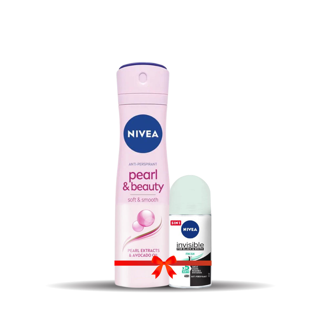 Buy Nivea Body Spray Pearl & Beauty and Get (Roll On Invisible Black & White 25ml Free)