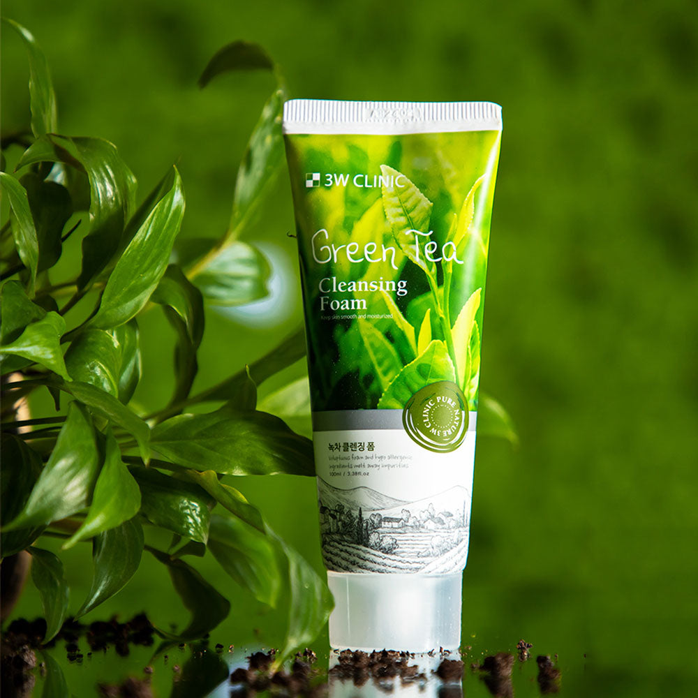 3W Clinic Green Tea Cleansing Foam 100ml