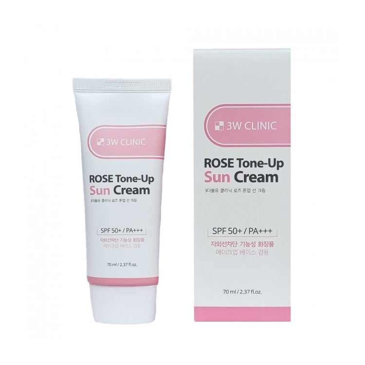 3W Clinic Rose Tone-Up Sun Cream SPF 50+ PA+++ 70ml
