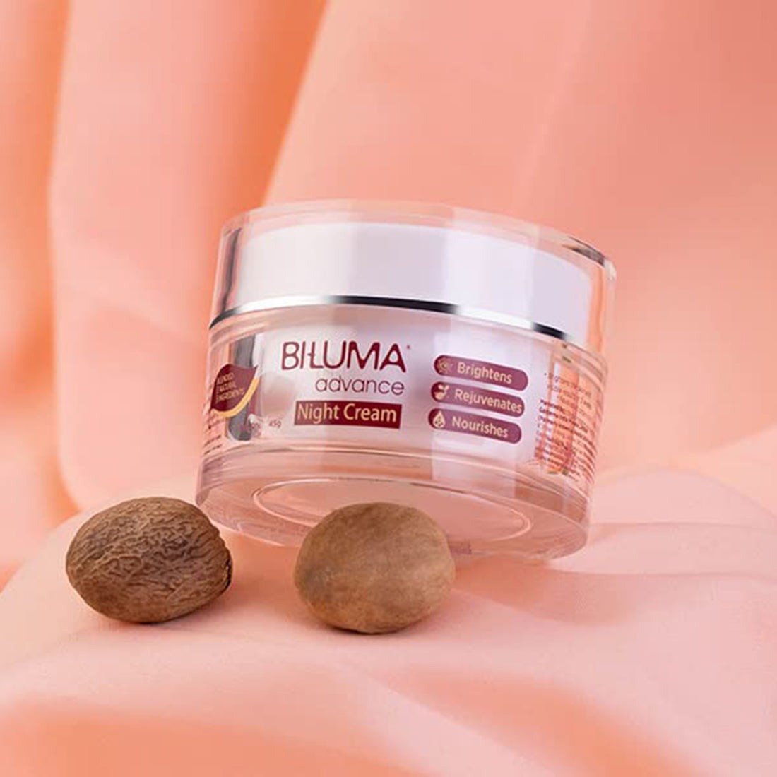 Biluma Advance Skin Brightening Night Cream with Vitamin C & Hyluronic Acid (45gm)