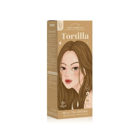 Kota Hair Color Cream Tortilla - Milk Tea Brown