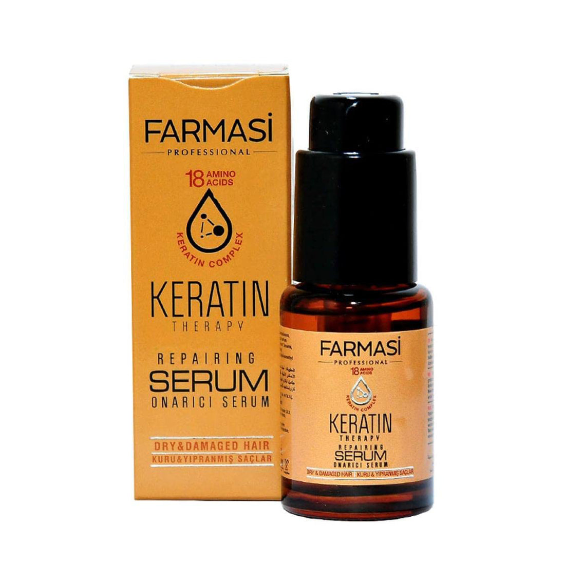 Farmasi Keratin Therapy Repairing Serum for Dry & Damaged Hair (30ml)