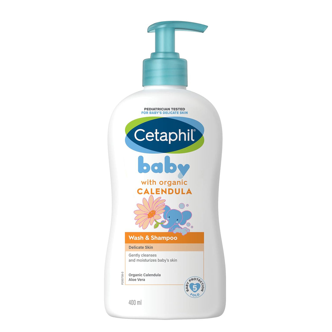 Cetaphil Baby Wash and Shampoo with Natural Calendula (400ml)