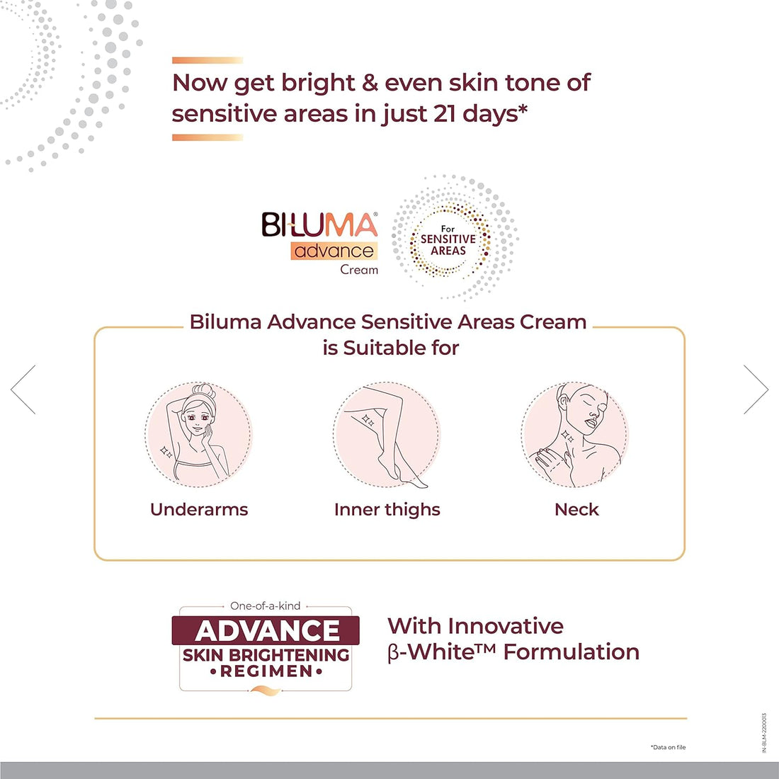 Biluma Advance Sensitive Areas Brightening Cream (25gm)
