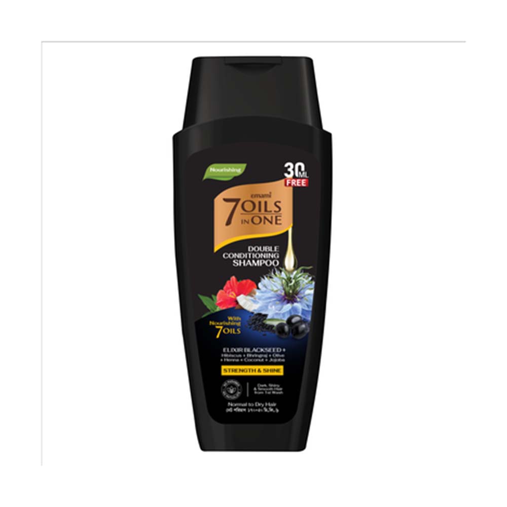 Emami 7 Oils in One Double Conditioning Shampoo Elixir Blackseed 170ml (30ml Free)
