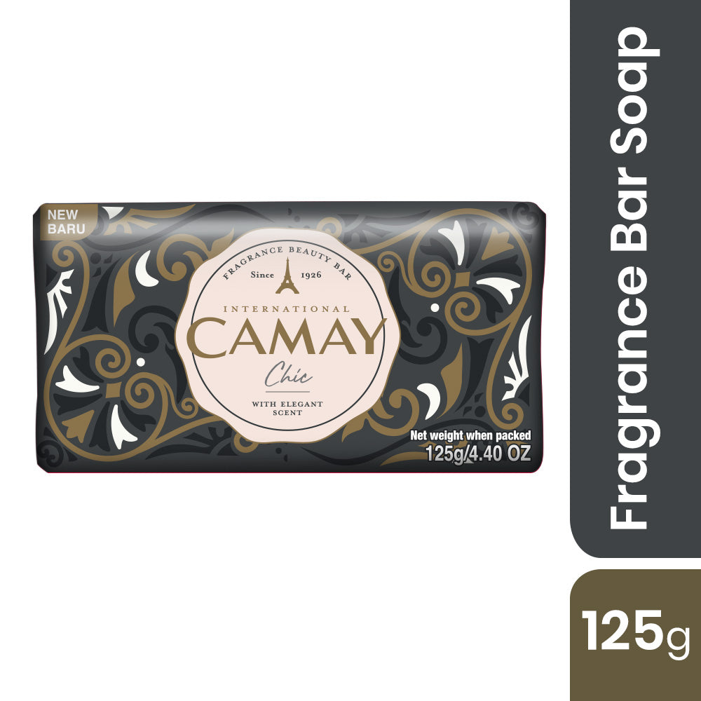 Camay Fragrance Beauty Bar Chic with Elegant Scent (125gm)
