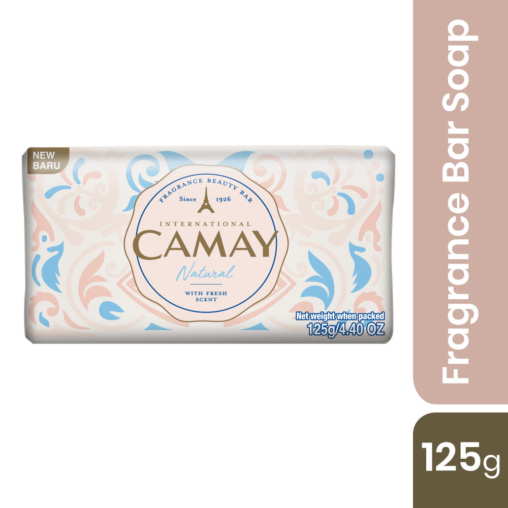 Camay Fragrance Beauty Bar Natural with Fresh Scent (125gm)
