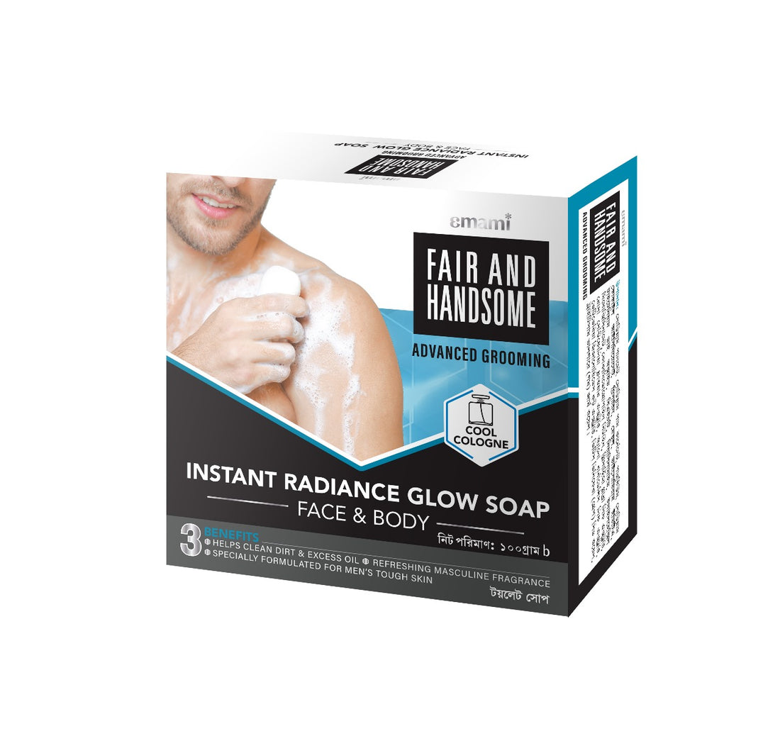 Emami Fair and Handsome Instant Radiance Glow Soap (100gm)