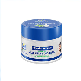 Parachute SkinPure Petroleum Jelly Enriched with Aloe Vera & Cocolipid, For Soft, Glowing Skin, Dry Skin & Lip Repair, Paraben, Sulphate Free