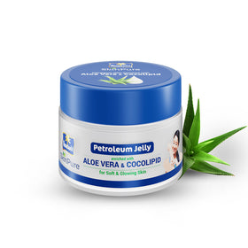 Parachute SkinPure Petroleum Jelly Enriched with Aloe Vera & Cocolipid, For Soft, Glowing Skin, Dry Skin & Lip Repair, Paraben, Sulphate Free