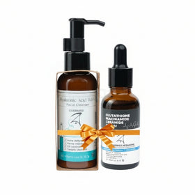 Guerniss Raw Face Cleanser & Serum Combo (Glutathione Niacinamide Ceramide Serum 30ml + Niacinamide 5% Facial Cleanser 100ml)
