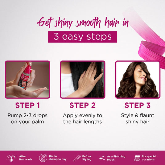 Livon Anti Frizz Serum for All Hair Types (45ml)