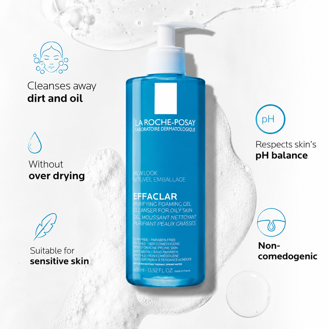 La Roche-Posay Effaclar Purifying Foaming Gel (400ml)