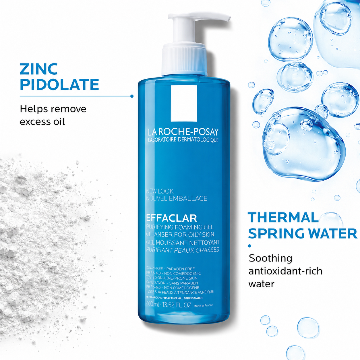 La Roche-Posay Effaclar Purifying Foaming Gel (400ml)