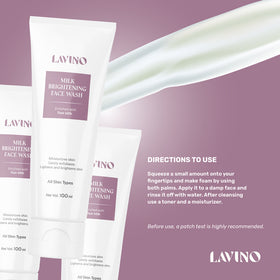Lavino Milk Brightening Face Wash (100ml)