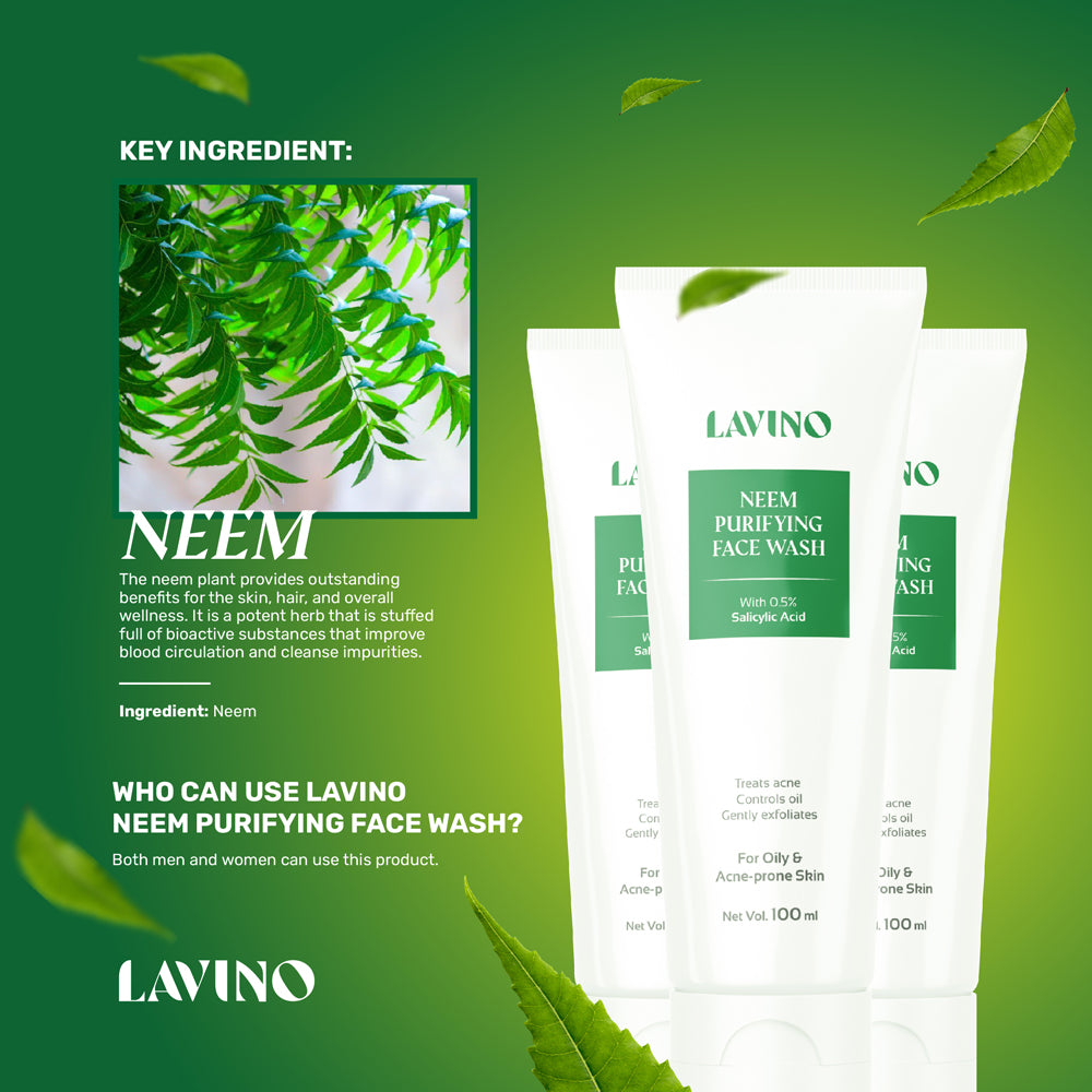 Lavino Neem Purifying Face Wash (100ml)