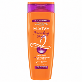 Loreal Paris Elvive Dream Long Straight Shampoo 72H for Long Frizzy Hair (600ml)