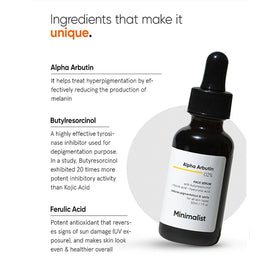 MinimalistAlphaArbutin2_FACESERUMwithButylresorcinol_FerulicAcid_HyaluronicAcid_30ml- Ingredients