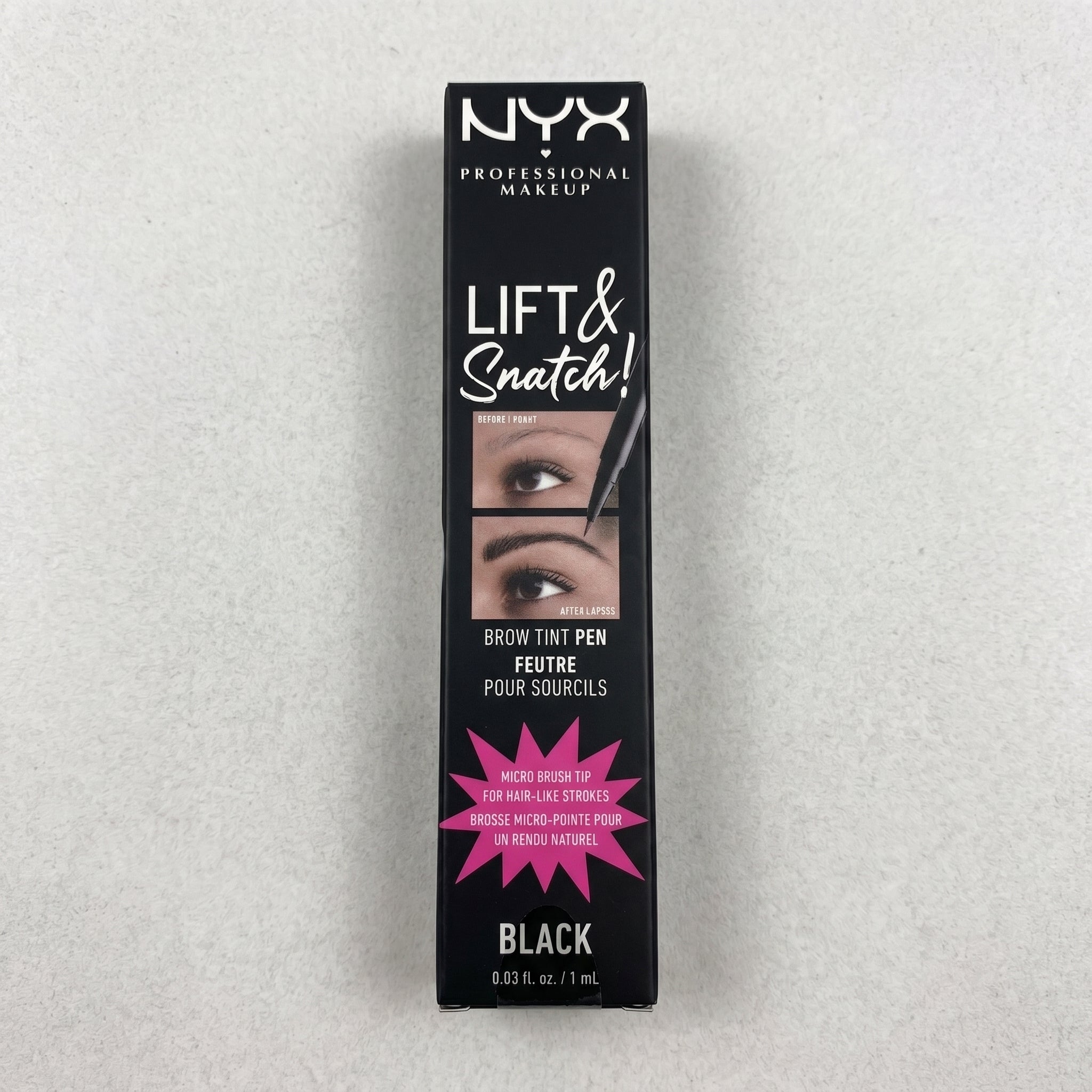 NYX Lift & Snatch Eyebrow Tint Pen (1ml) - LAS10 Black