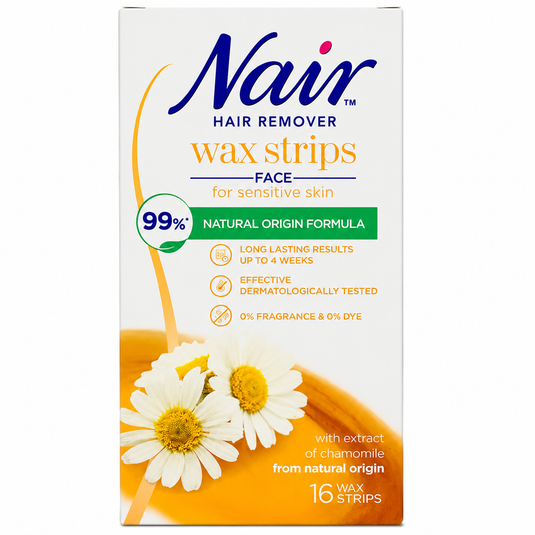 Nair Hair Removal Facial 16Wax Strips
