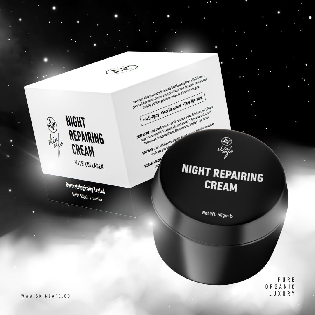 Skin Cafe Night Repairing Cream With Collagen (50gm)
