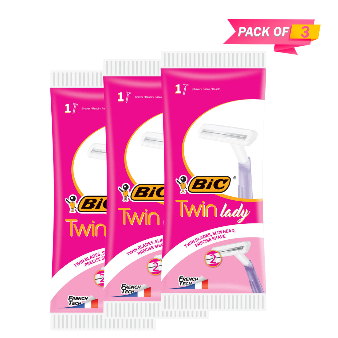 BIC Razor Twin Lady For Women (Pack of 03)