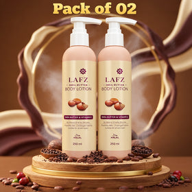 Lafz Shea Butter Body Lotion (250ml) - Pack of 02