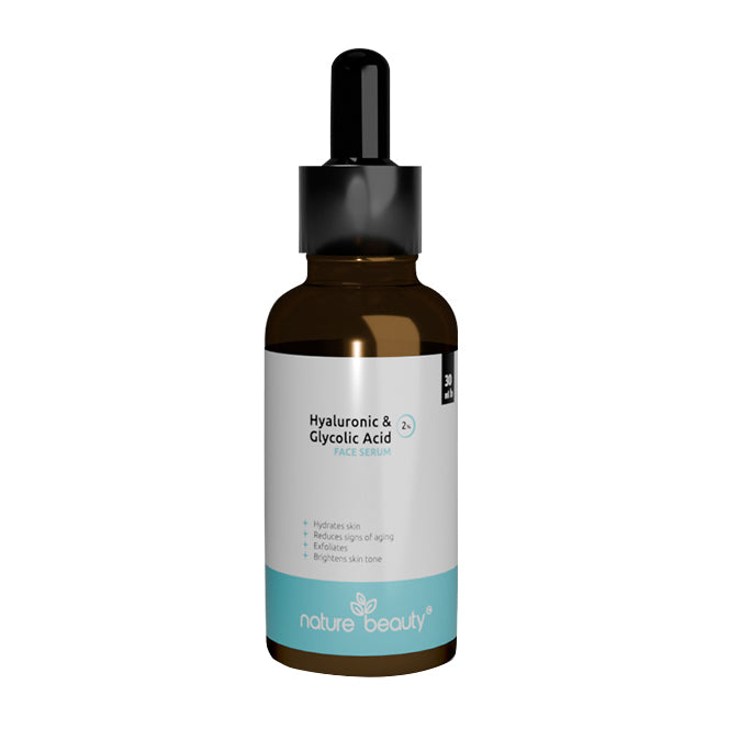 Nature Beauty Hyaluronic 1% & Glycolic Acid 2% Serum (30ml)