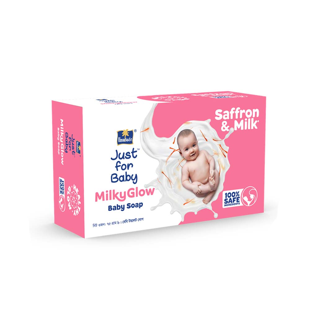 Parachute Just For Baby - Milky Glow Saffron & Milk Soap (75gm)