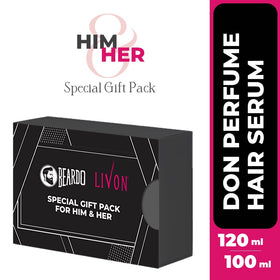Beardo Special Gift Pack - Beardo Don Perfume Body Spray 150ml & Livon Hair Serum 100ml