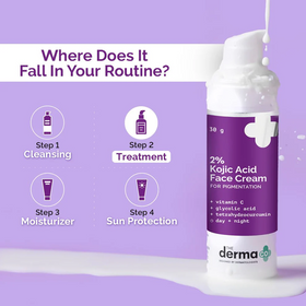 The Derma Co 2% Kojic Acid Face Cream for Pigmentation (30g)