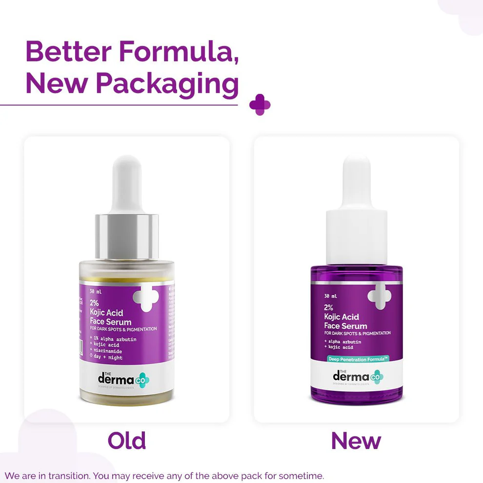 The Derma Co 2% Kojic Acid Face Serum for Dark Spots & Pigmentation (30ml)