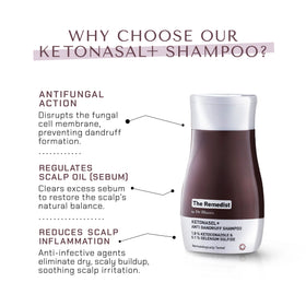 The Remedist by Dr Rhazes Ketonasel + Anti Dandruff Shampoo (100ml) why choose it