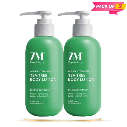 Zayn & Myza Tea Tree Body Lotion - (Pack of 02)