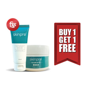 Buy Skinpro Acne Fighting Moisturizing Cream 50gm and Get Skinpro Acne Clearing Gel Cleanser 50ml Free
