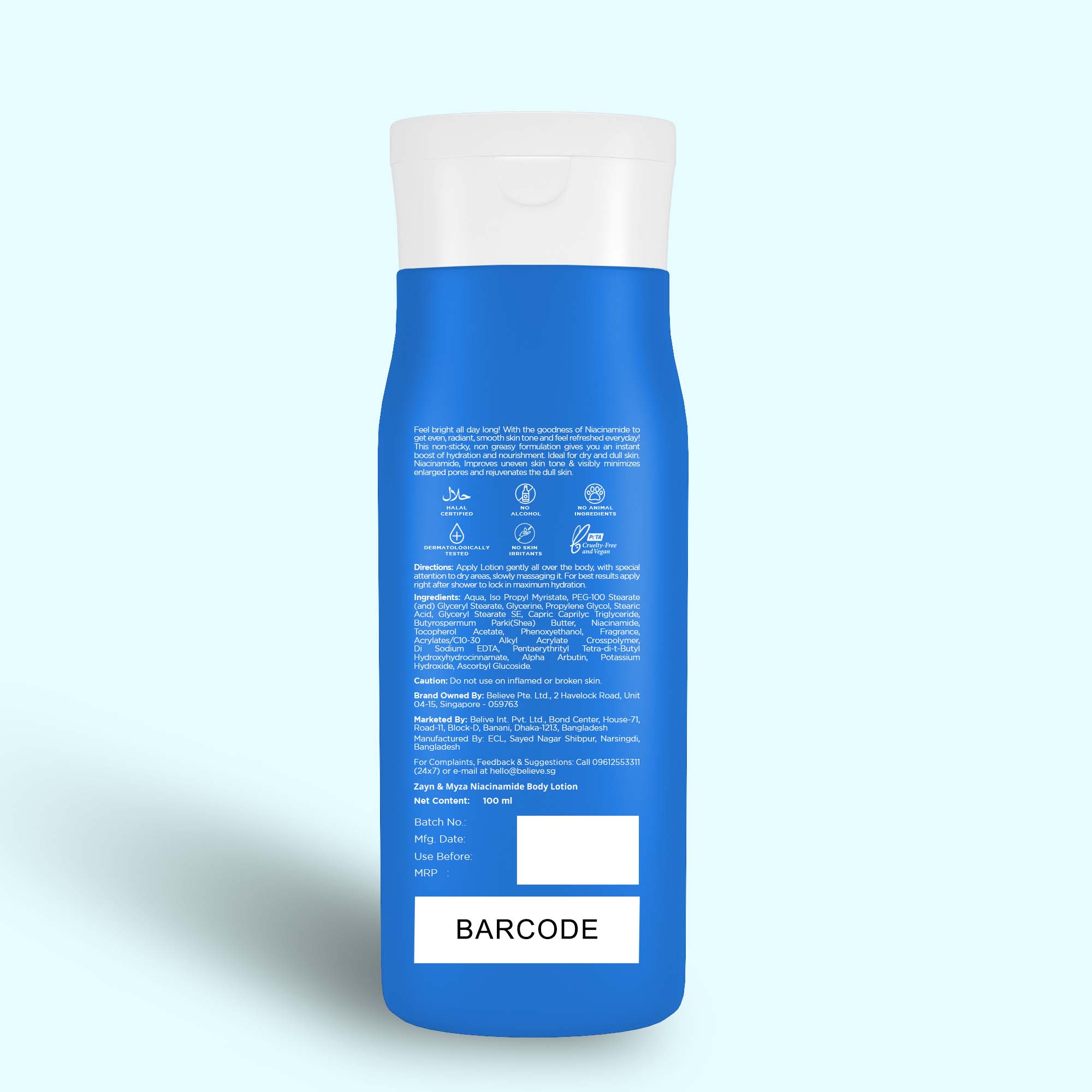 Zayn & Myza Body Lotion Niacinamide