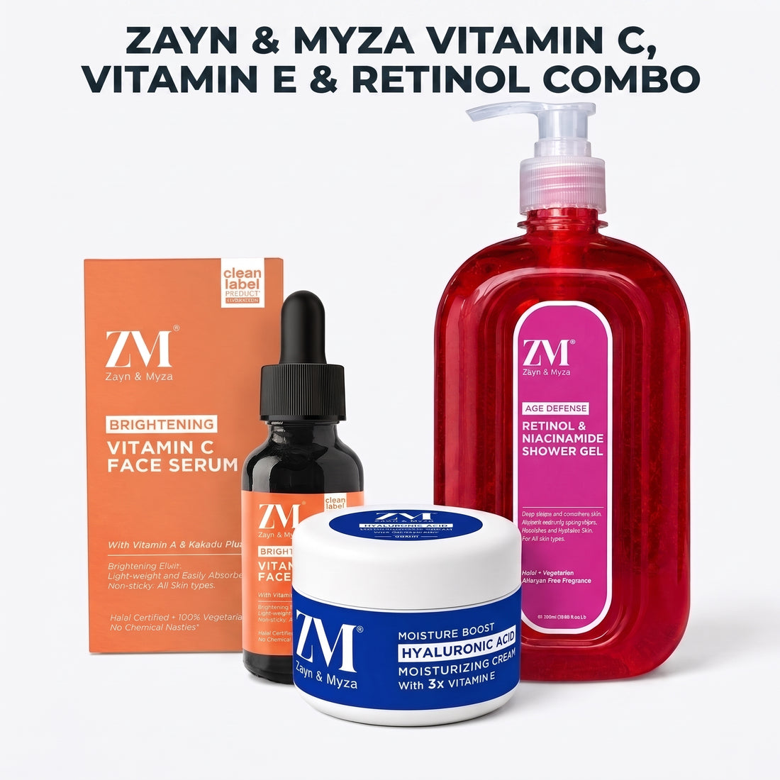 Zayn & Myza Vitamin C, Vitamin E & Retinol Combo