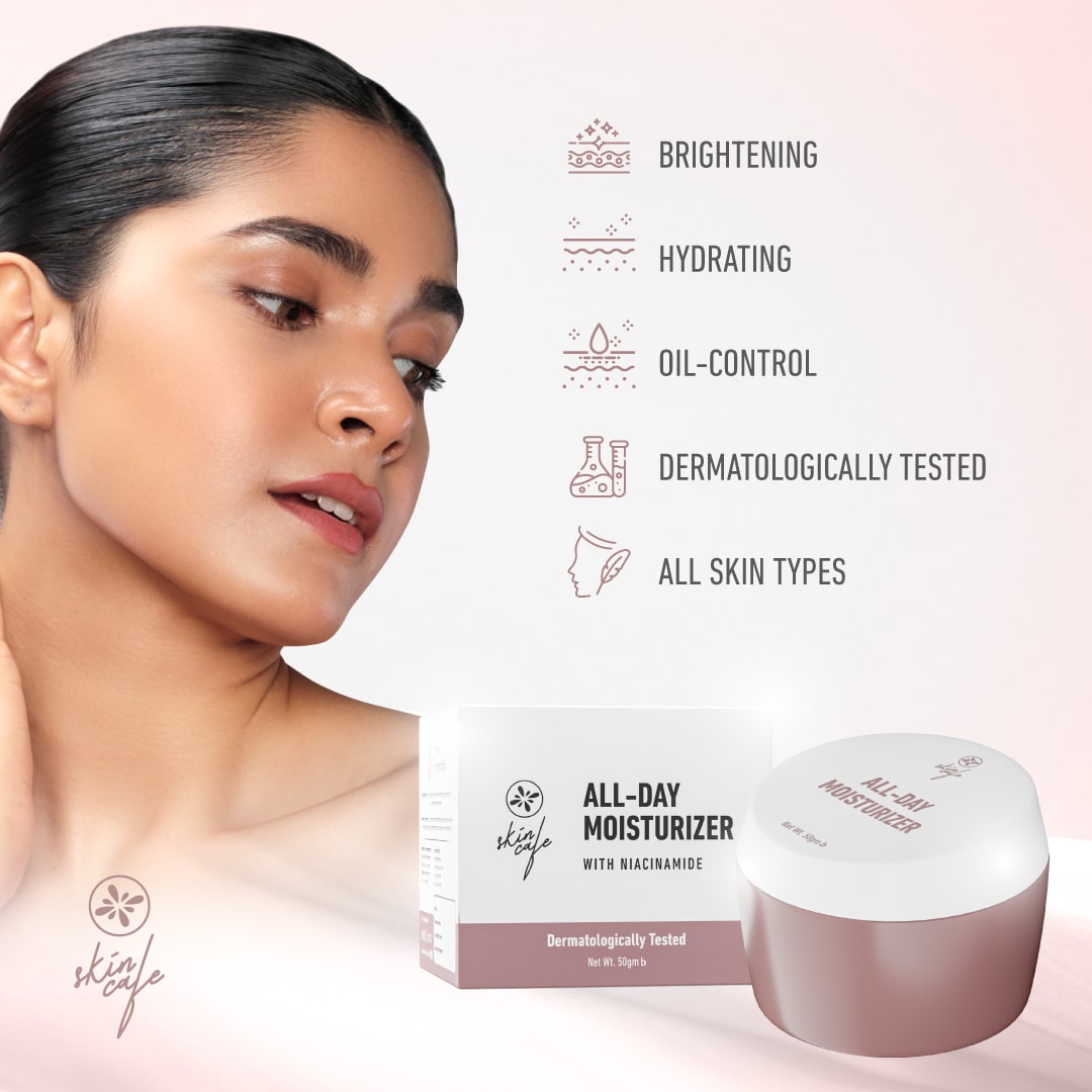 Skin Cafe All-Day Moisturizer With Niacinamide (50gm)
