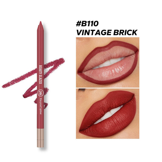Beauty Glazed Waterproof & Long Lasting Lip Liner - B110 Vintage Brick
