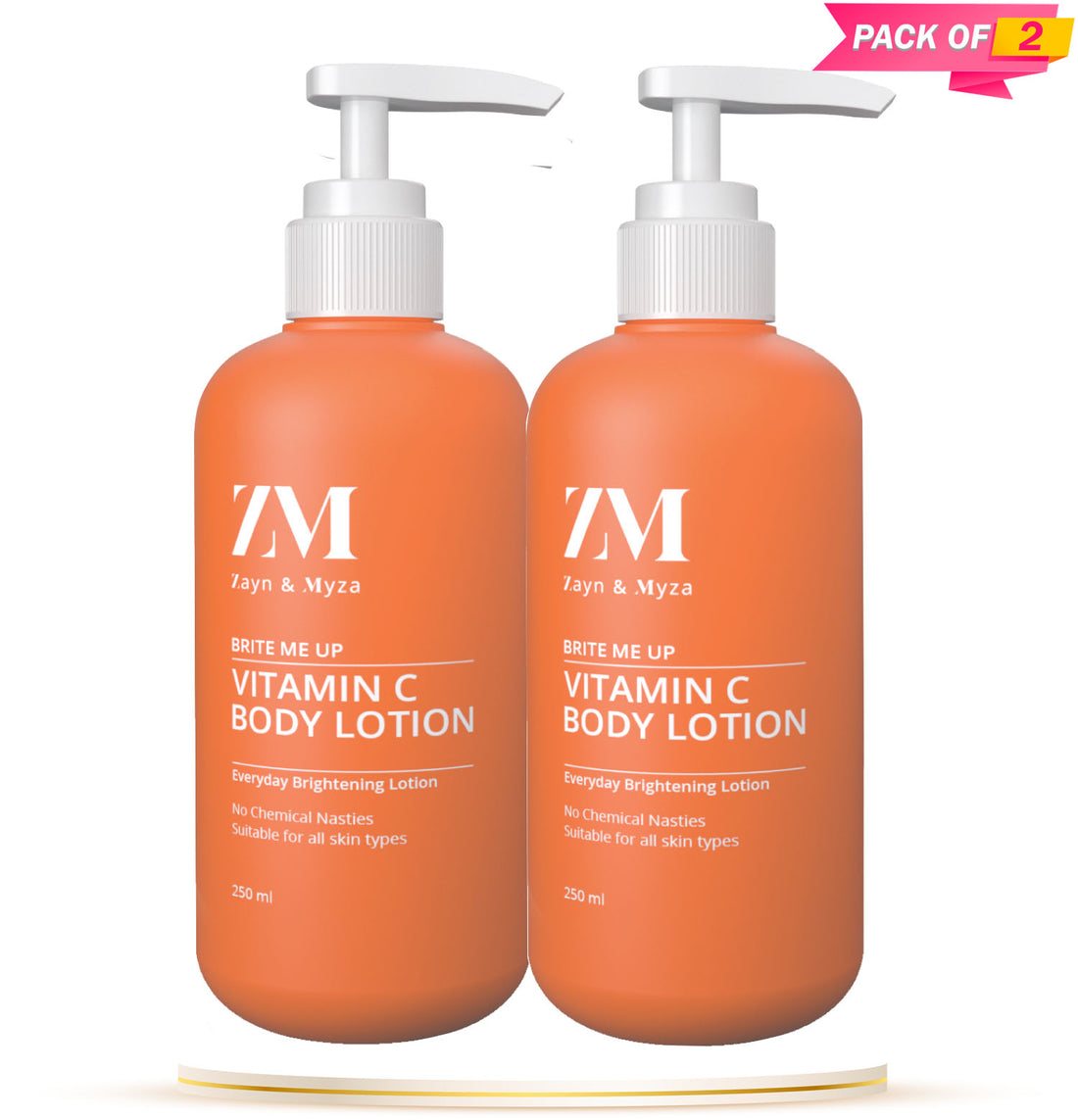 Zayn & Myza Vitamin C Body Lotion (250ml) - Pack of 02