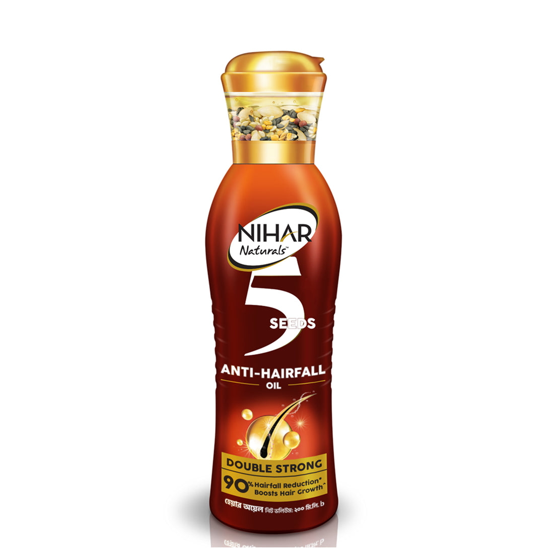 Nihar 5 Seeds Anti-Hairfall Double Strong Oil (200ml)