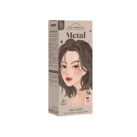 Kota Hair Color Cream Metal - Ash Grey