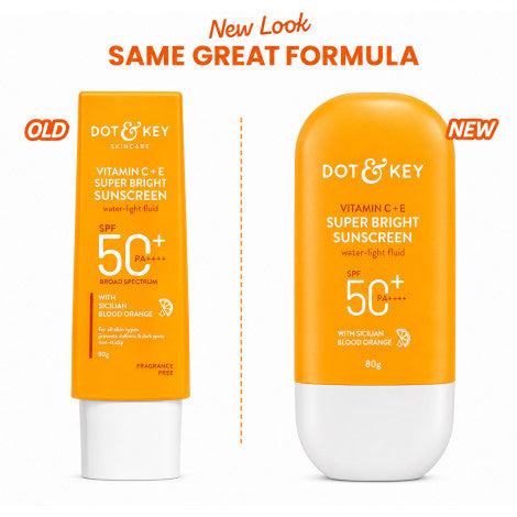 Dot & Key Vitamin C + E Super Bright Sunscreen SPF50+ PA++++ 80g