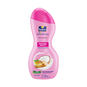 Parachute SkinPure Skin Lotion Natural White 300ml (FREE Goat Milk Facewash - GLOW - 50gm)