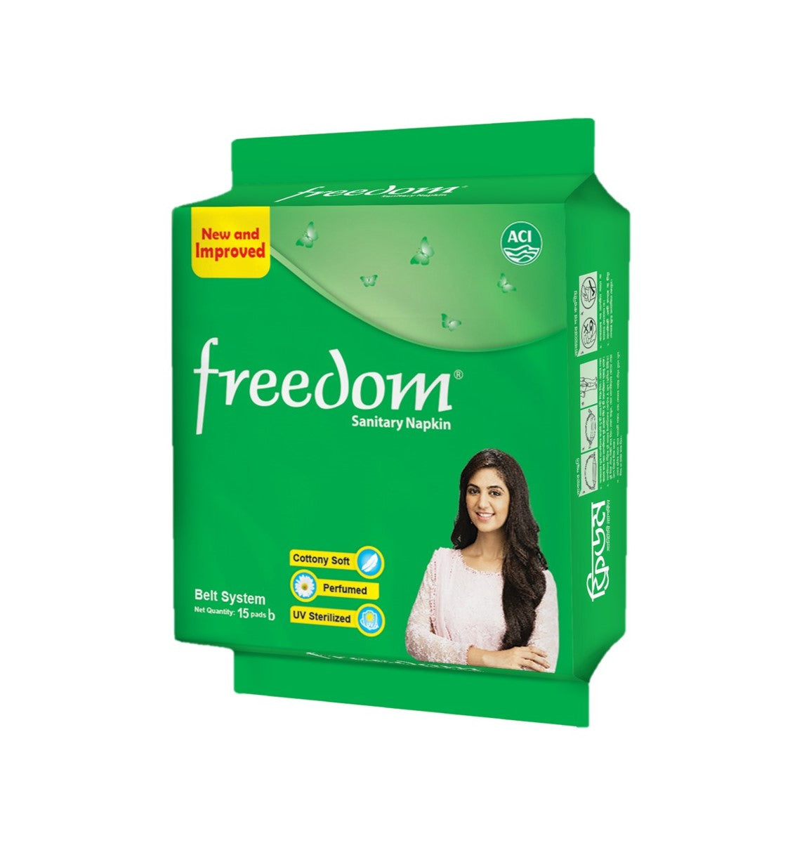 Freedom Sanitary Napkin - Belt System