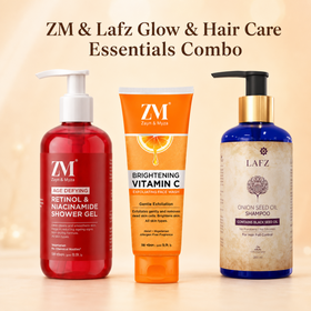 ZM & Lafz Glow & Hair Care Essentials Combo