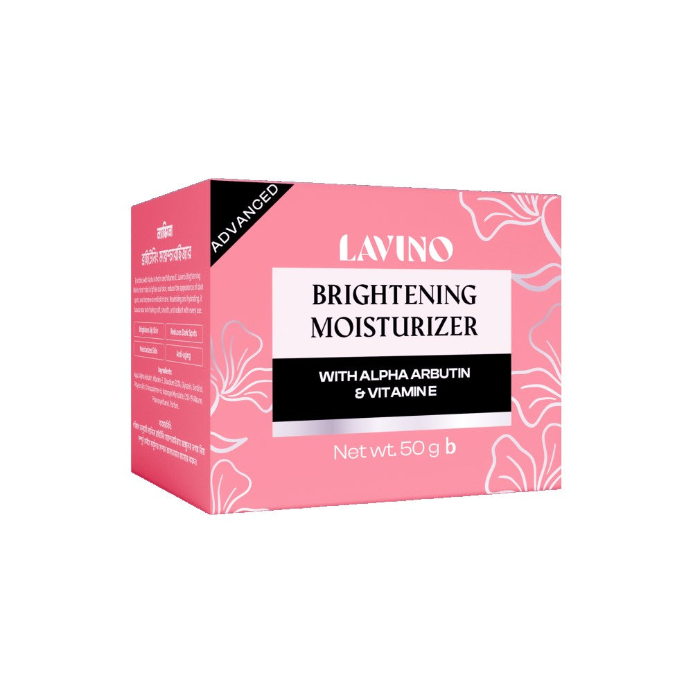 Lavino Brightening Moisturizer with Alpha Arbutin & Vitamin E (50ml)